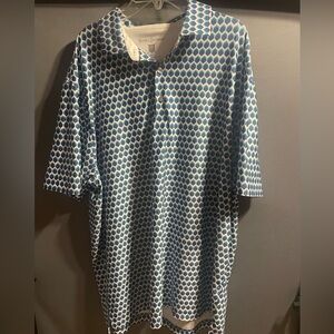 Hickey Freeman Blue Patterned Men's Polo